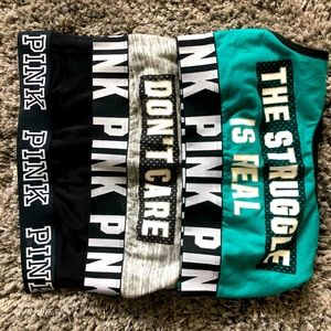 Victoria’s Secret PINK sports bras. Size X-Small